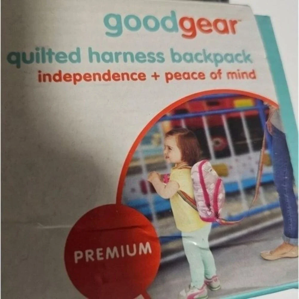 NWT Good Gear Quilted Harness Backpack for Toddlers Independence Peace of‎ Mind